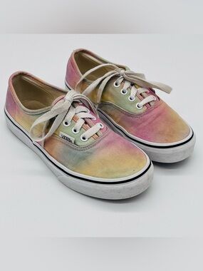 Vans Low-Top Aura Sneakers in Pastel Rainbow Tie-Dye